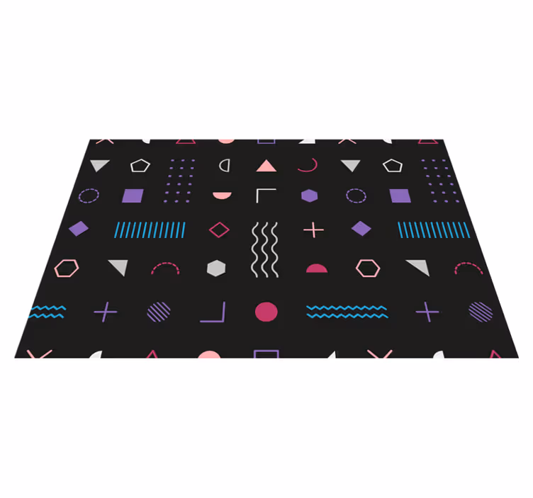 Tovaglietta americana moderna con sfondo geometrico - TenStickers