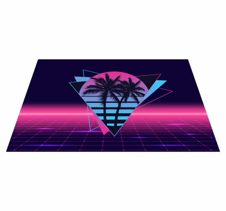 Tovaglietta americana moderna geometria palmare retro - TenStickers