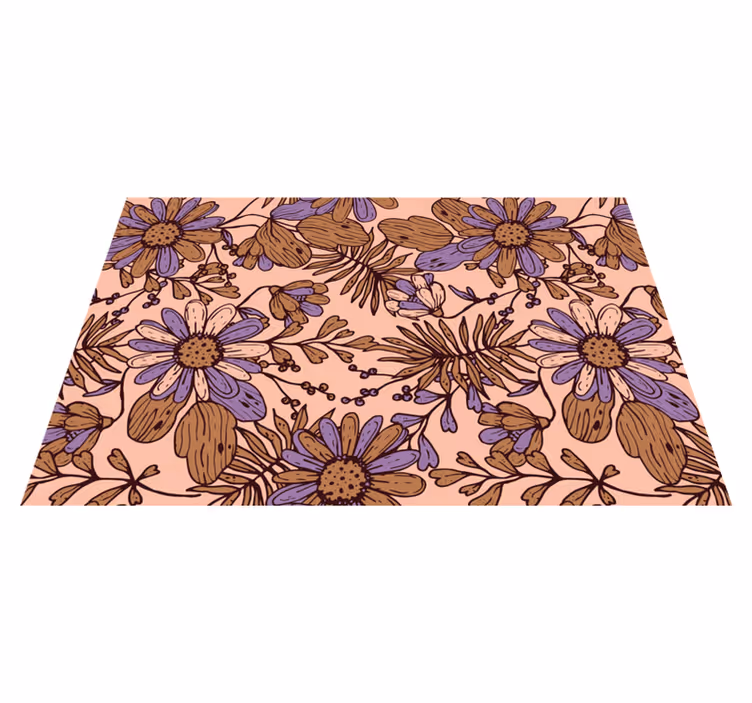Tovaglietta americana originale ispirata ai fiori - TenStickers