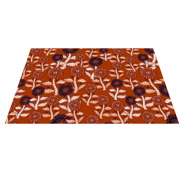 Tovaglietta americana originale decorata con fiori - TenStickers