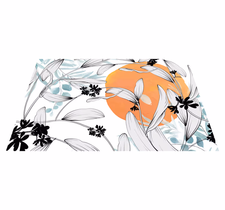 Tovaglietta americana moderna con accento floreale - TenStickers