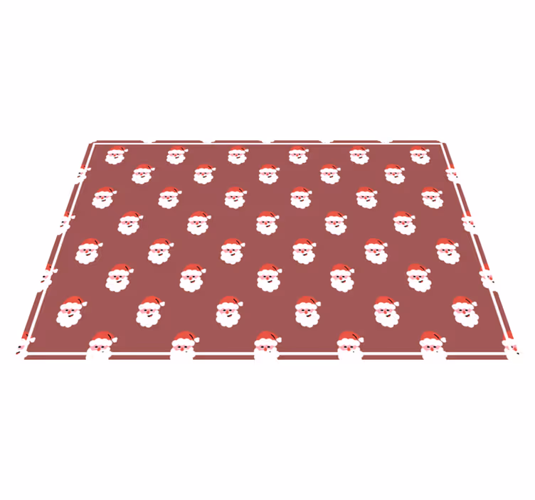 Tovaglietta personalizzata natale motivo faccia babbo natale - TenStickers