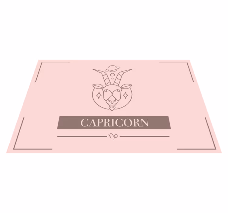 Tovaglietta americana con capricorno - TenStickers