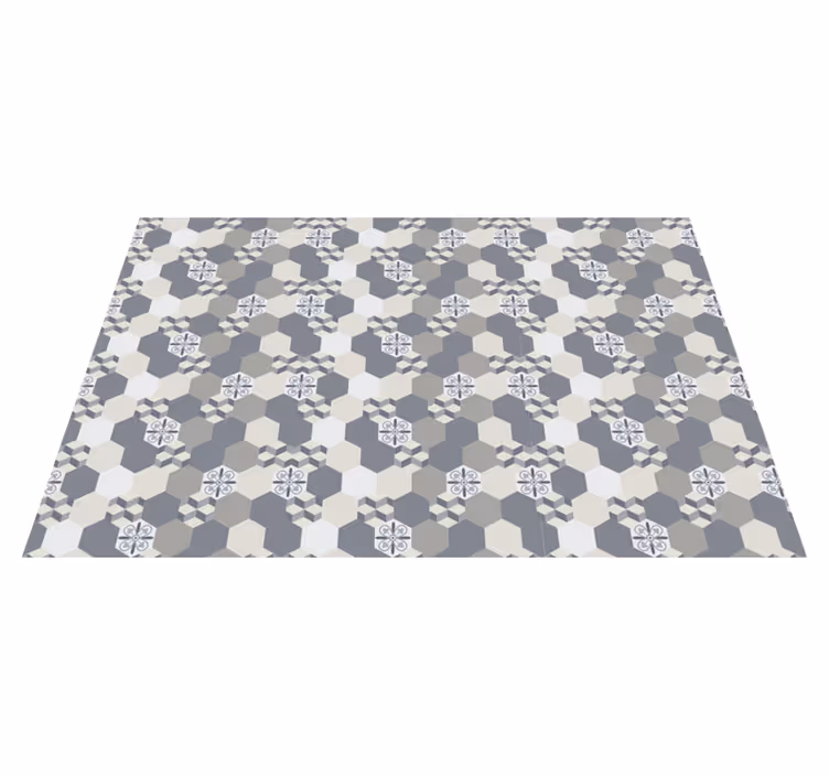 Tovaglietta americana motivo esagonale geometrico - TenStickers