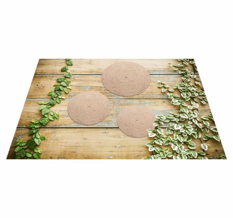 Tovaglietta americana moderna set di sottobicchieri naturali - TenStickers