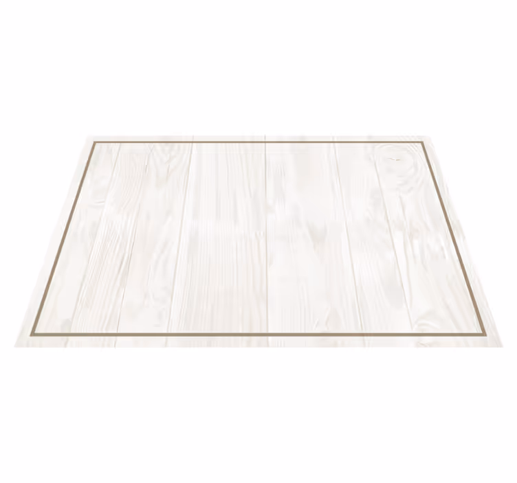 Tovaglietta rettangolare legno bianco - TenStickers