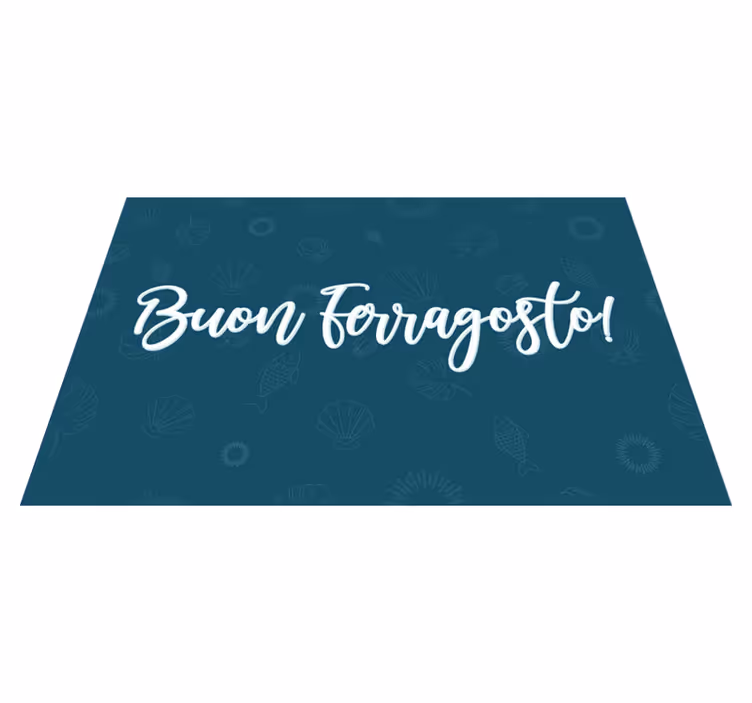 Tovaglietta rettangolare buon ferragosto - TenStickers
