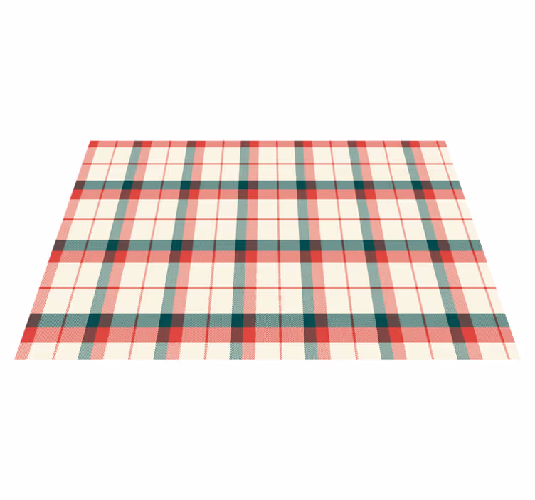 Tovaglietta texture Tartan natalizio - TenStickers