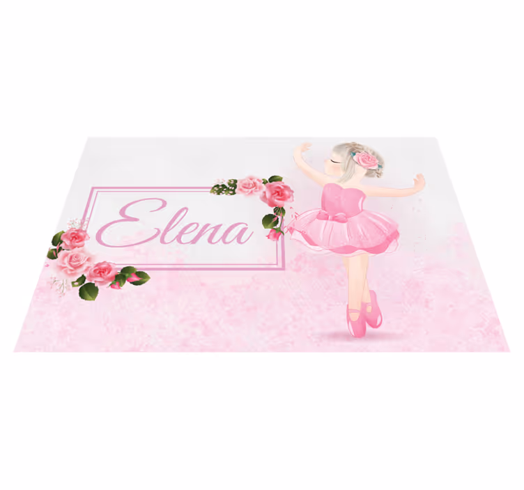Tovaglietta americana con nome ballerina - TenStickers