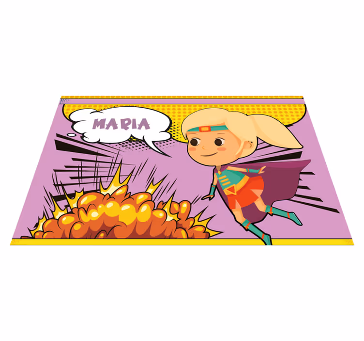 Tovaglietta americana con nome Supereroina - TenStickers