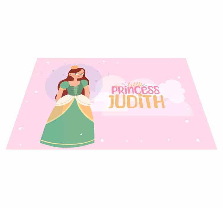Tovaglietta con nome piccola principessa - TenStickers