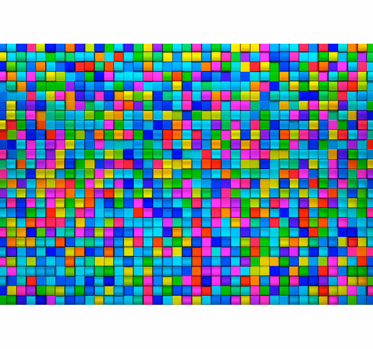 Fotomurale astratti cubi colorati - TenStickers