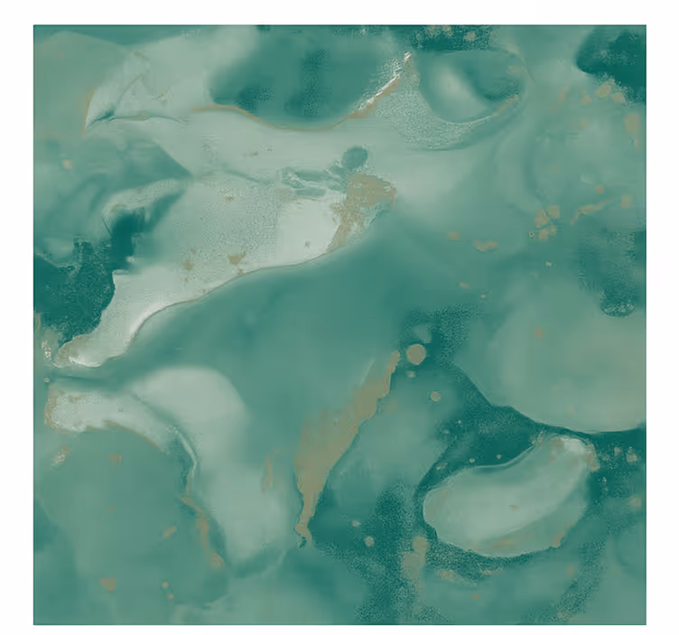 Fotomurale soggiorno vortici di marmo smeraldo - TenStickers