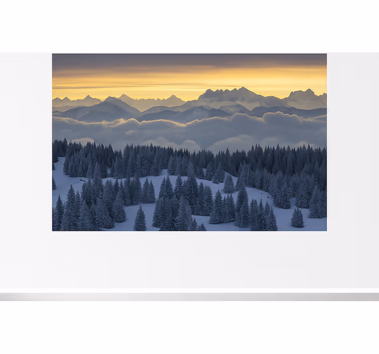 Fotomurale montagna alpi svizzere – aiguilles du midi - TenStickers