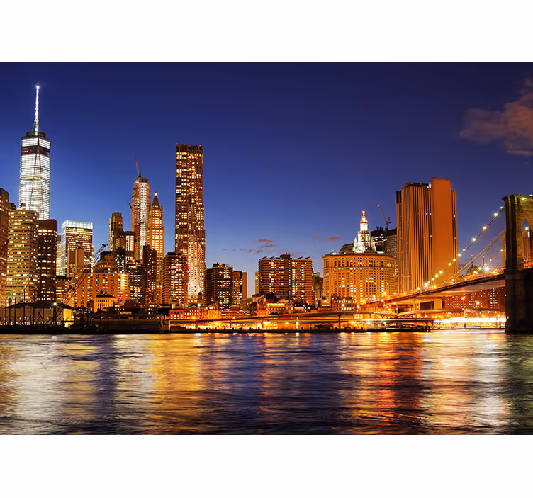 Fotomurale di New York Manhattan all'alba - TenStickers