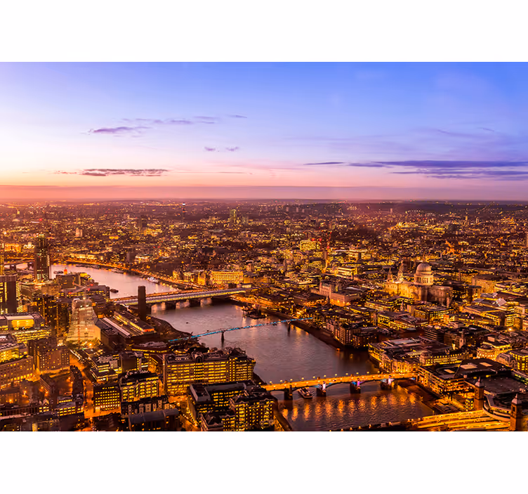 Fotomurale città vista londra - TenStickers