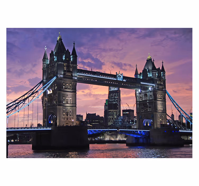 Fotomurale Londra crepuscolo del ponte di londra - TenStickers