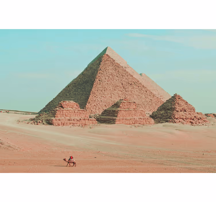 Fotomurale africano fotografia estetica delle piramidi - TenStickers