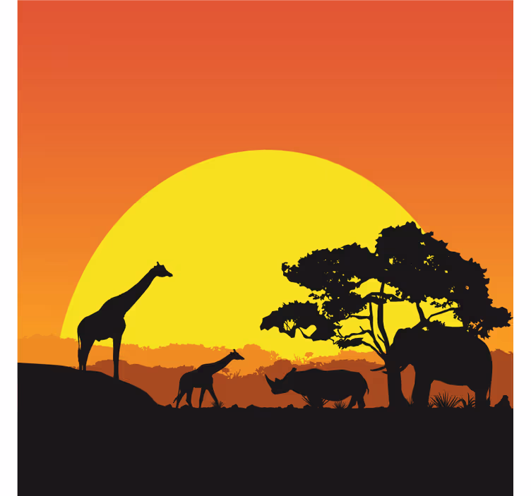 Fotomurale africano savana africana - TenStickers