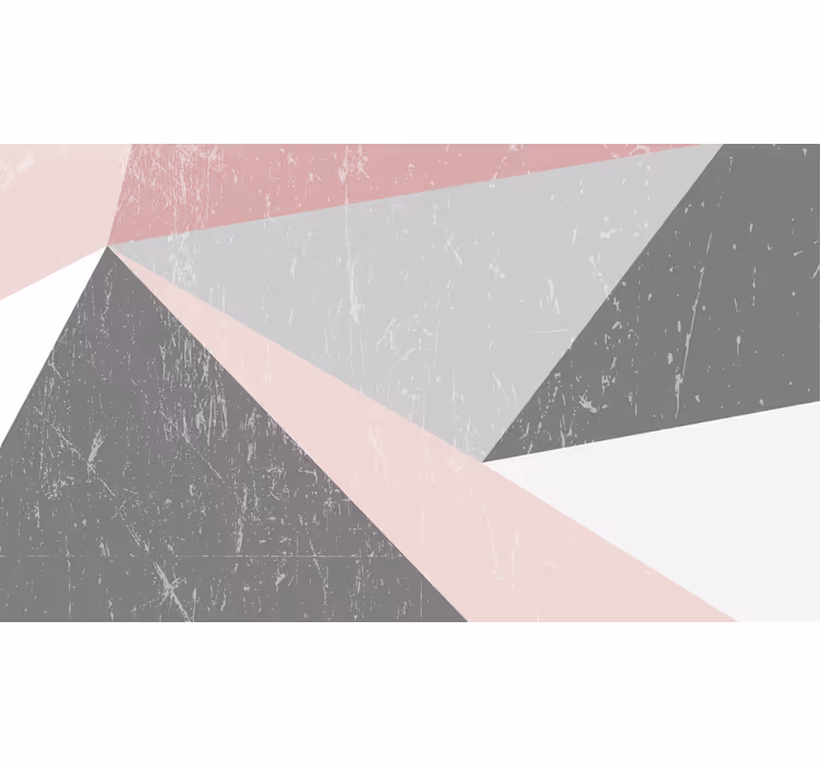 Fotomurale per bagno toni nordici triangolari - TenStickers