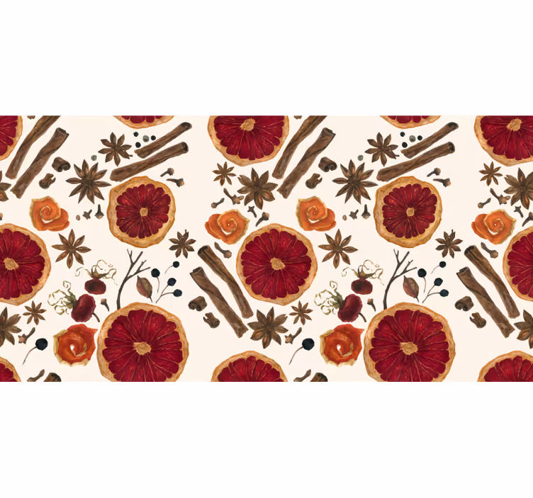 Fotomurale per cucina motivo spezie invernali - TenStickers