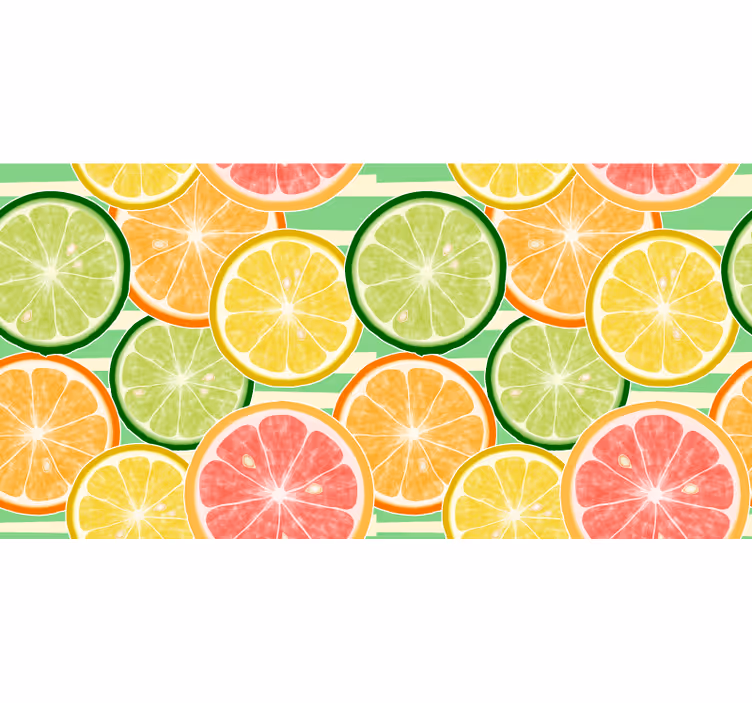 Fotomurale per cucina motivo frutti agrumati - TenStickers
