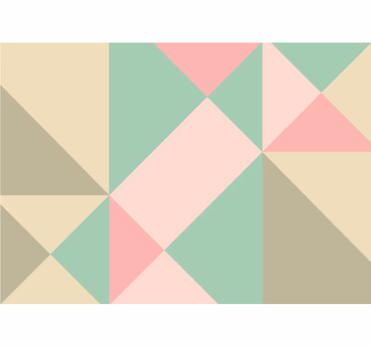 Fotomurale per cucina geometrico dai toni morbidi - TenStickers