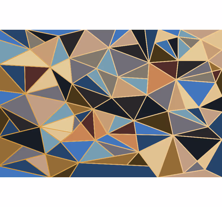 Fotomurale per cucina mosaico geometrico multicolore - TenStickers