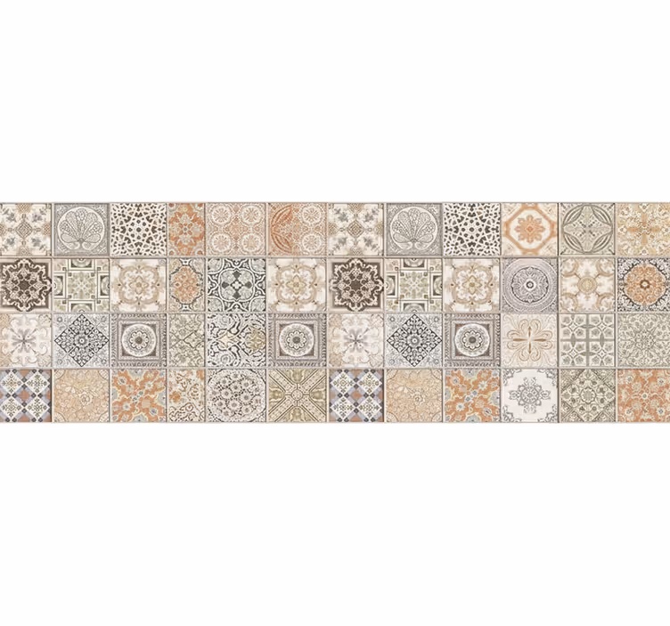 Fotomurale beige collage vintage caldo - TenStickers