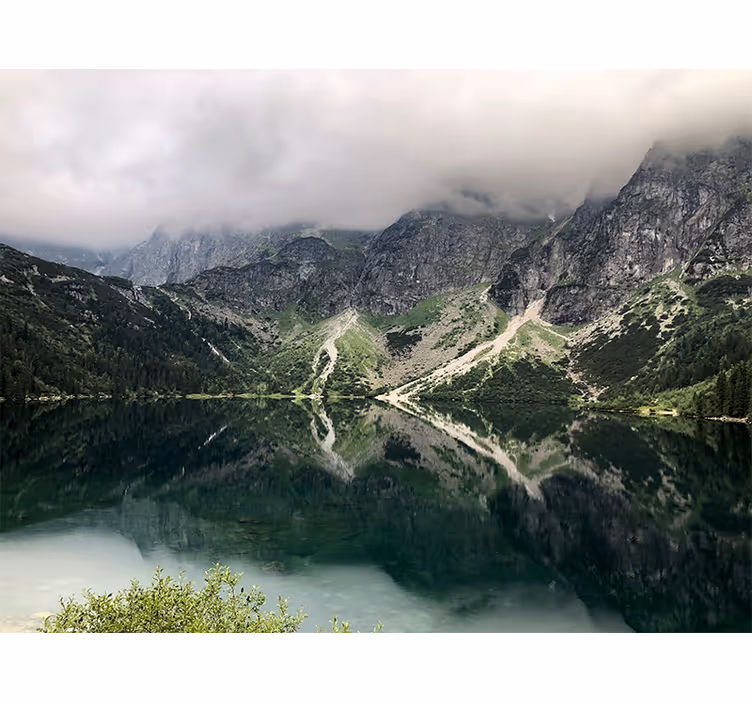 Fotomurale verde lago morskie oko - TenStickers