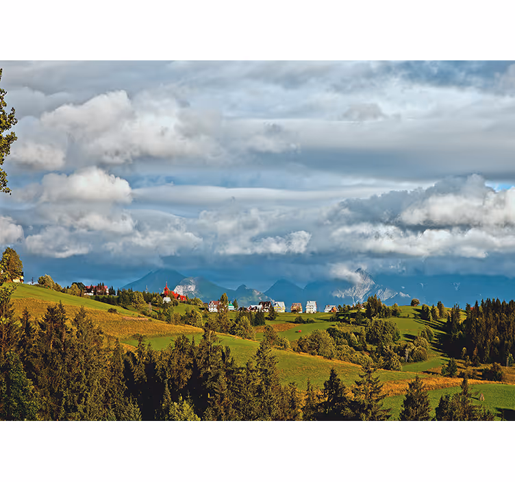 Fotomurale per corridoio paesaggio dei tatry - TenStickers
