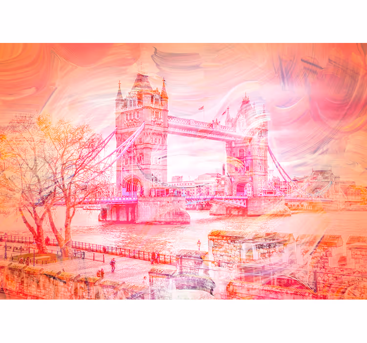 Fotomurale Londra contrasto del ponte di londra - TenStickers