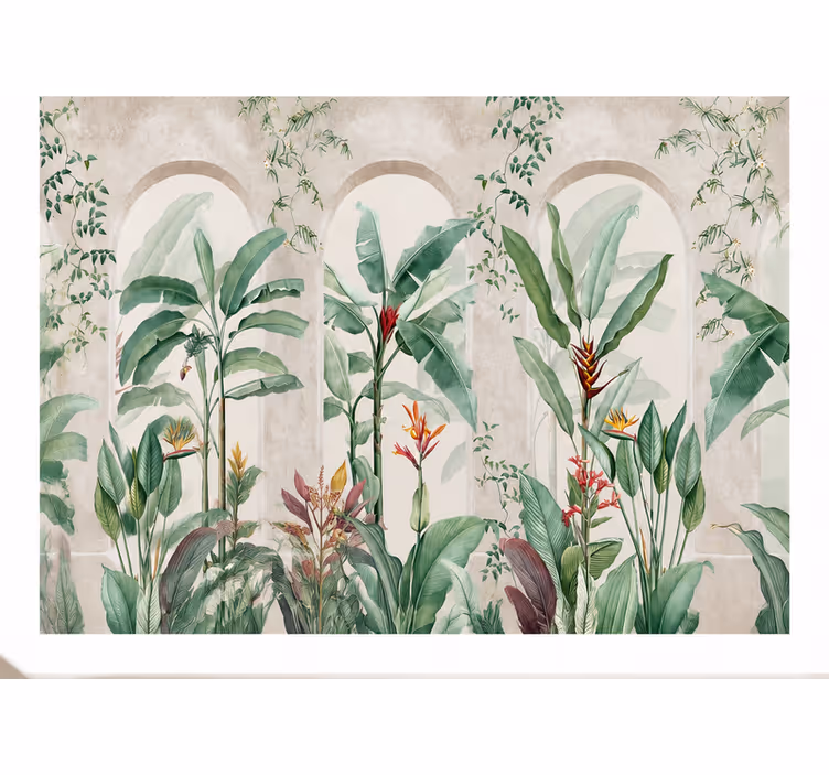 Carta da parati natura grandi archi tropicali - TenStickers
