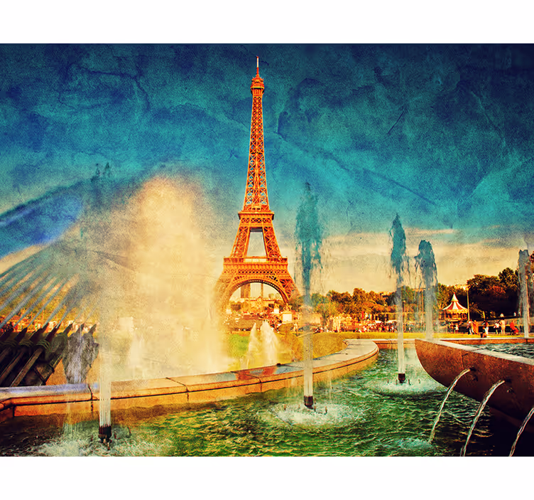 Splendido Fotomurale di Parigi con Torre Eiffel - TenStickers