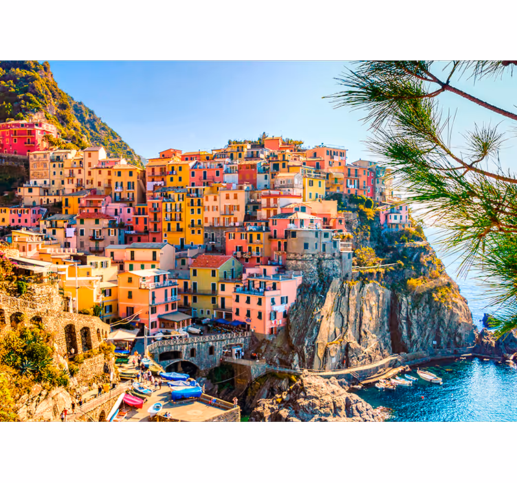 Fotomurale con il paesaggio delle Cinque Terre - TenStickers