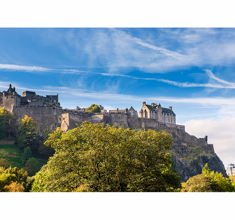 Fotomurale paesaggio del castello di Edimburgo - TenStickers