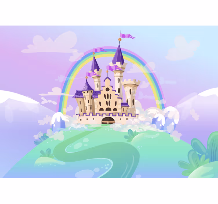Fotomurale con castello delle principesse - TenStickers