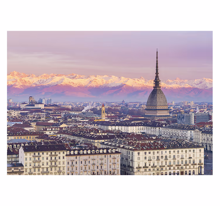 Fotomurale di Torino con vista aerea - TenStickers