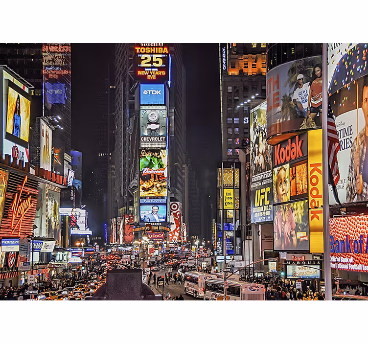 Fotomurale new york atmosfera vivace a times square - TenStickers