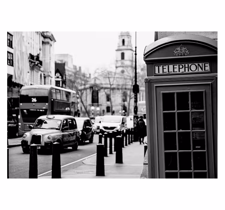Fotomurale di Londra in bianco e nero - TenStickers