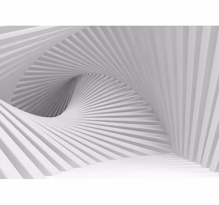 Carta da parati 3D effetto con onde - TenStickers