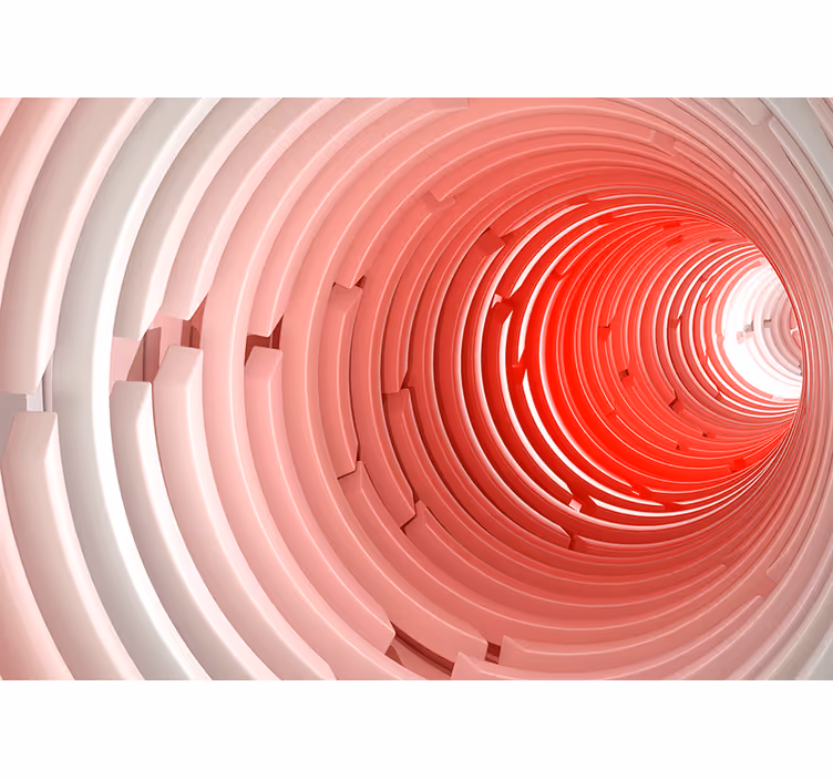 Carta da parati 3d design tunnel spirale - TenStickers