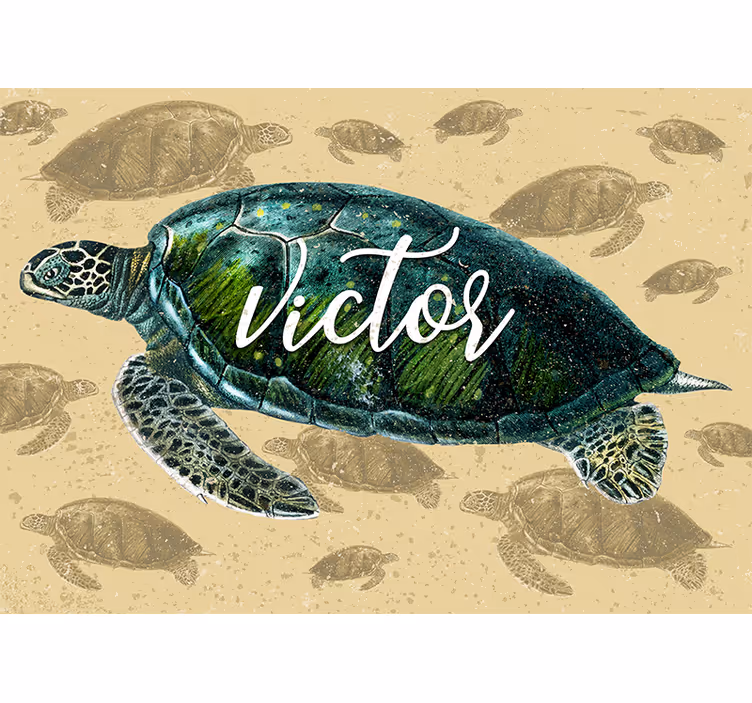 Fotomurale animali avventura della tartaruga marina - TenStickers