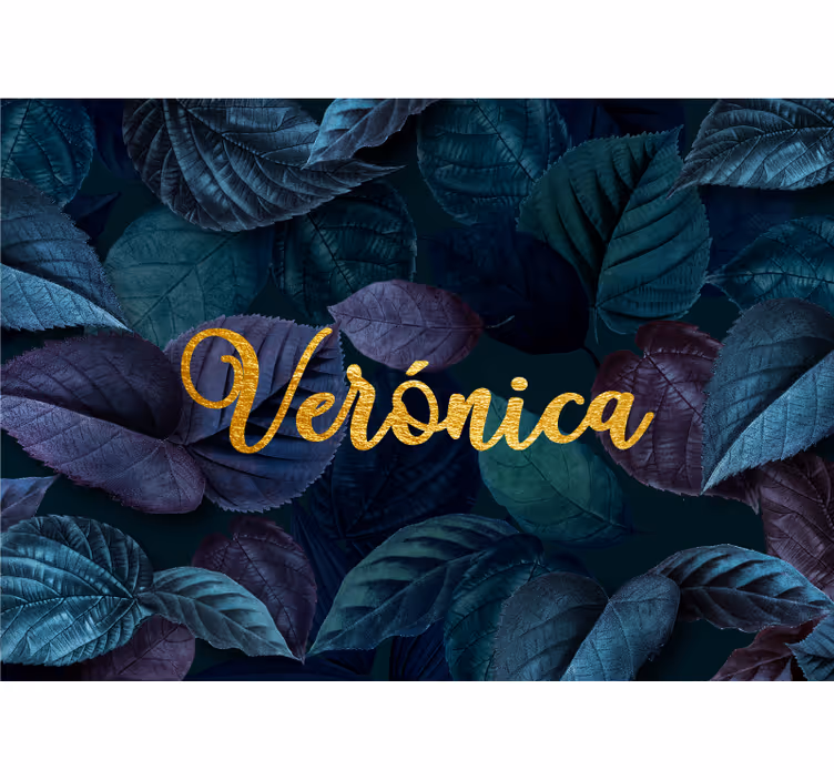Fotomurale fiori elegante motivo a foglia - TenStickers