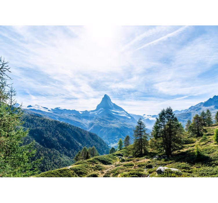 Fotomurale montagna vetta maestosa - TenStickers