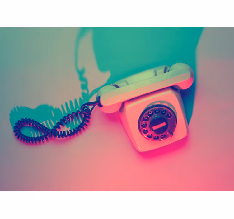Fotomurale arte urbana design del telefono retrò - TenStickers