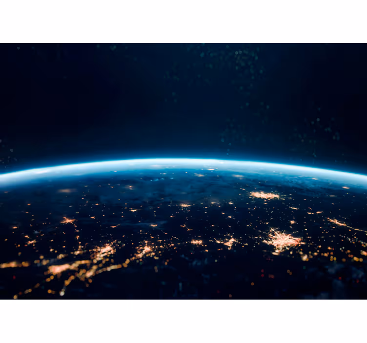 Fotomurale paesaggi Terra di notte - TenStickers