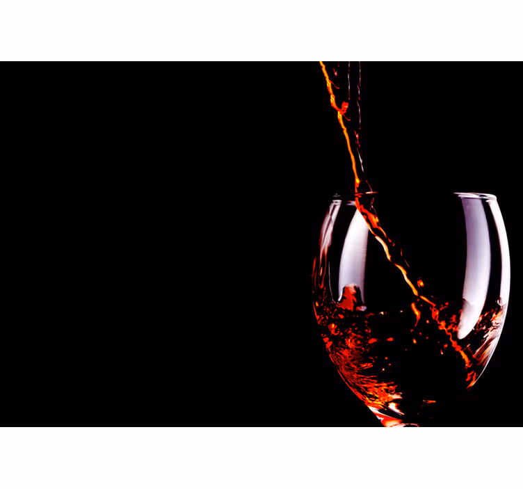 Fotomurale musicale splash di vino fluente - TenStickers
