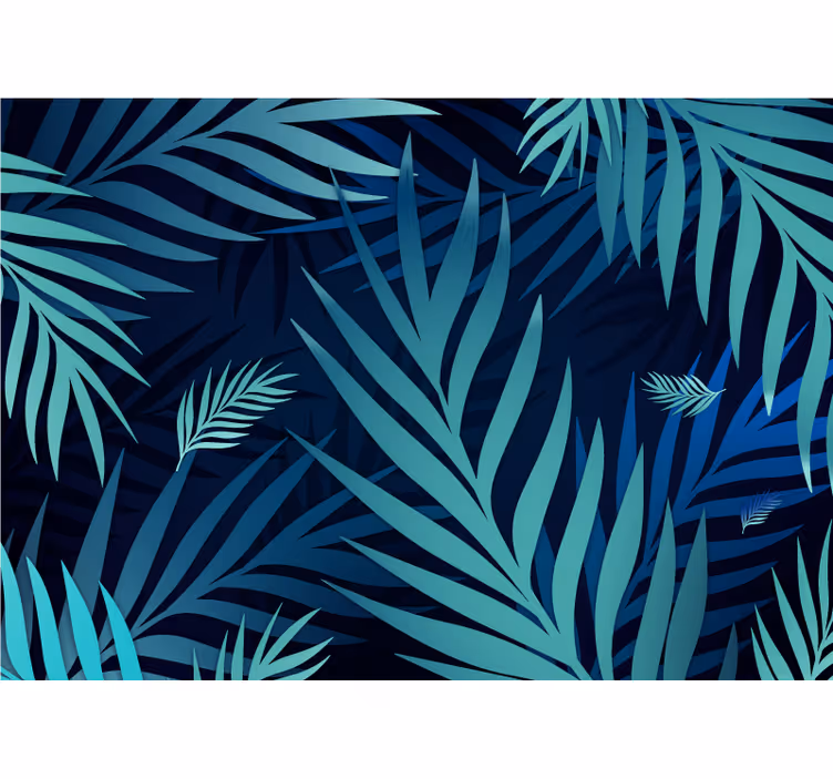 Carta da parati natura motivo foglie esotiche - TenStickers