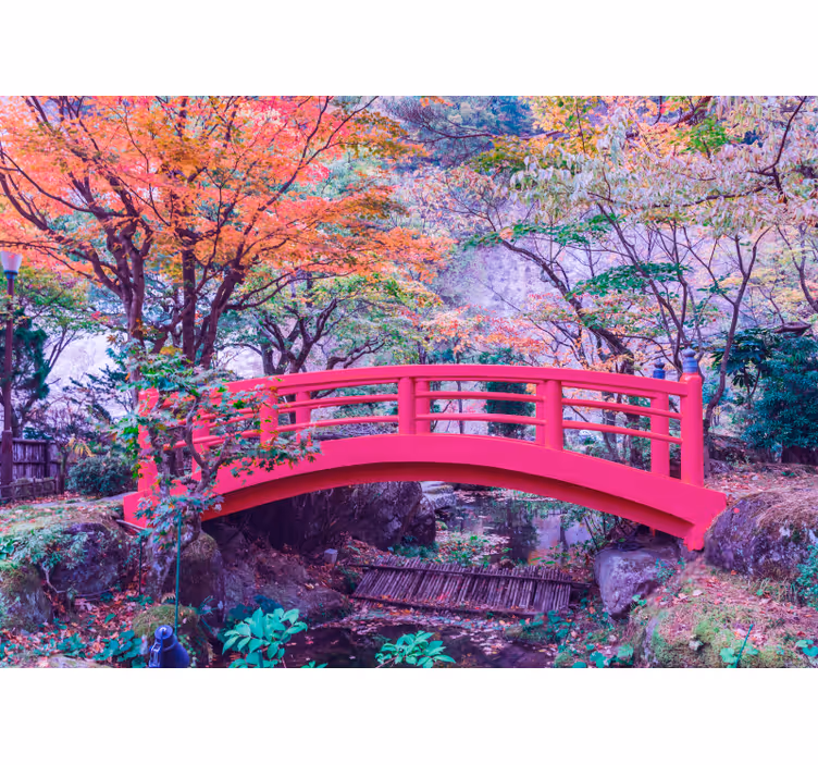 Fotomurale foresta arco di giardino tranquillo - TenStickers